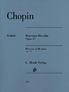 Berceuse in D-flat Major, Op. 57 piano sheet music cover